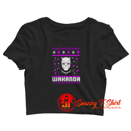 New Black Panther Wakanda Christmas Crop Top Shirt