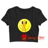 New Vlone Friends Smiley Face Crop Top Shirt