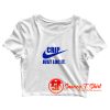 Nike Logo Crip Just Loc It Crop Top Shirt