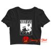 Nirvana Kurt Cobain Dave Grohl Group Photo Crop Top Shirt