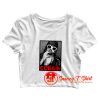 Nirvana Kurt Cobain Smoking Portrait Crop Top Shirt