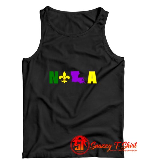 Nola Mardi Gras New Orleans Tank Top