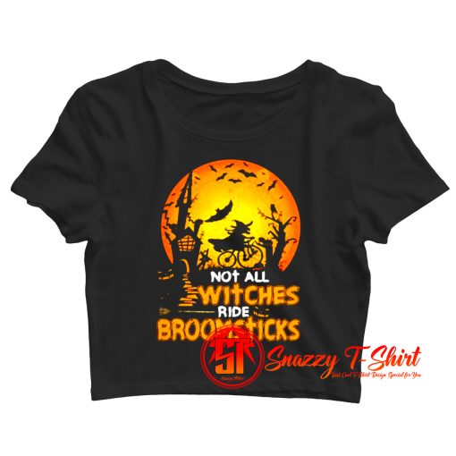 Not All Witches Pumpkins Crop Top Shirt