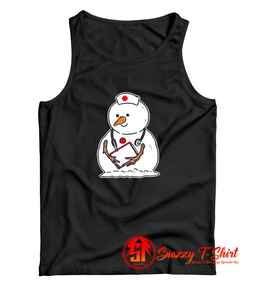 Nurse Snowman Tank Top