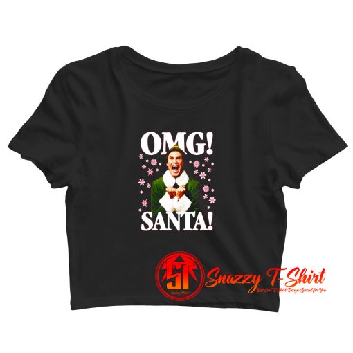 OMG Santa Crop Top Shirt