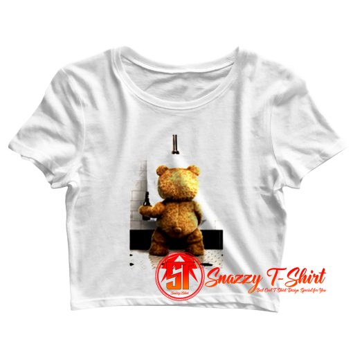 ORSO BEAR BEER BIANCO THE HAPPINESS Crop Top Shirt