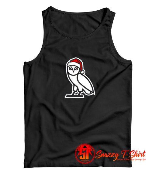 OVO Holiday Santa Owl Funny Tank Top