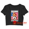 Obama CHange Is Never Easy But Always Possible Crop Top Shirt