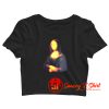 Off White Blurred Monalisa Crop Top Shirt