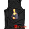 Off White Blurred Monalisa Tank Top