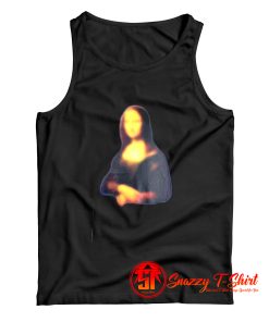 Off White Blurred Monalisa Tank Top