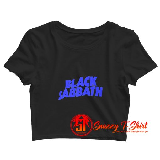 Official Black Sabbath Purple Logo Crop Top Shirt