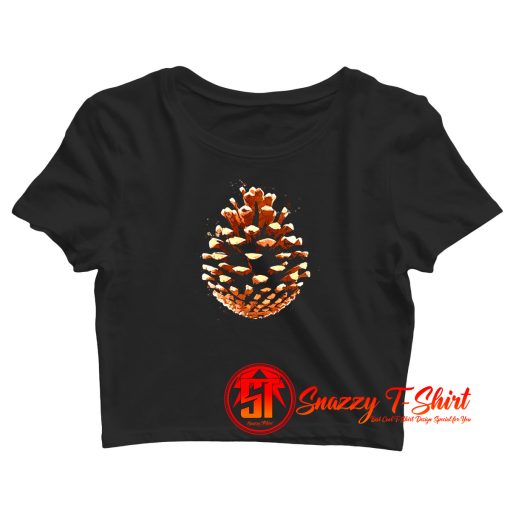 Open Pine Cone Third Eye Crop Top Shirt