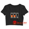 Optimist Pessimist Realist Alcohol Crop Top Shirt