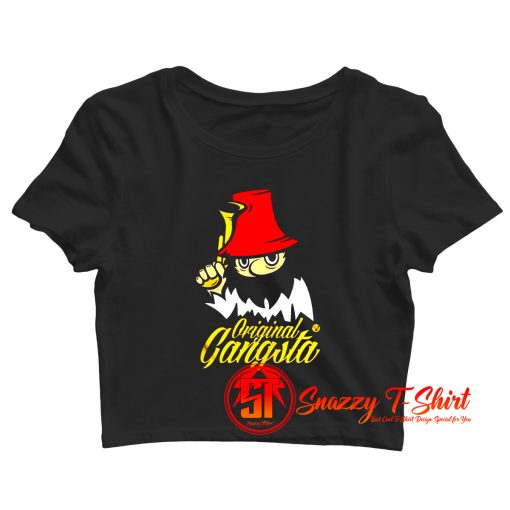 Original Gangsta With Gun Crop Top Shirt