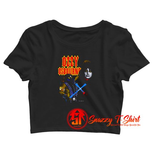 Ozzy Osbourne Diary of A Madman 1982 Tour Crop Top Shirt