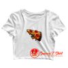 PIZZA SHARK Crop Top Shirt