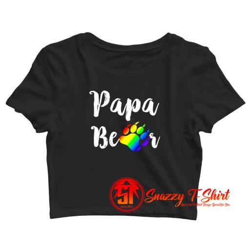 Papa Bear Crop Top Shirt