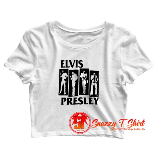 Parody Blackout Elvis Presley Las Vegas Crop Top Shirt