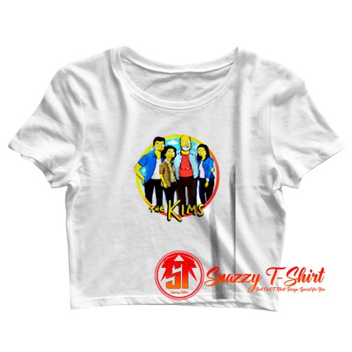 Parody Simpsons Kim Family Funny Crop Top Shirt