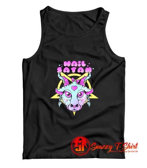 Pastel Goth Hail Satan Tank Top