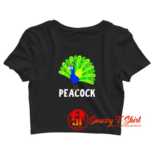 Peacock Crop Top Shirt