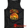 Peanut Snoopy And Charlie Brown Happy Halloween Pumpkin Moon Tank Top