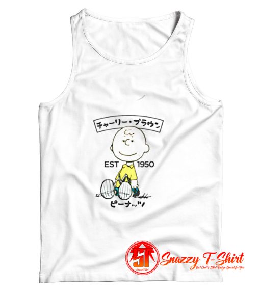 Peanuts Charlie Brown Kanji Tank Top