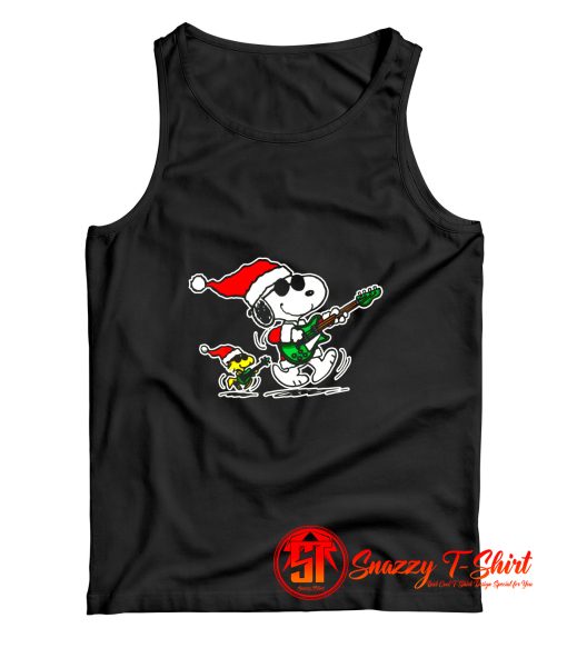 Peanuts Christmas Snoopy And Woodstock Tank Top