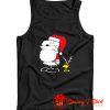 Peanuts Snoopy Woodstock Antlers Santa Claus Tank Top