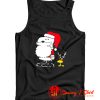 Peanuts Snoopy Woodstock Antlers Santa Tank Top