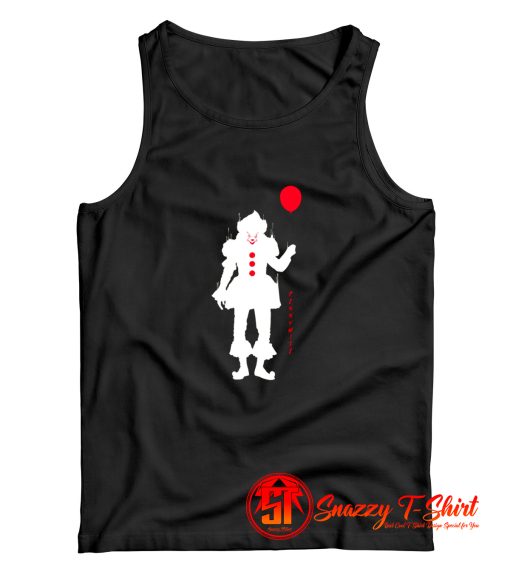 Pennywise With Balloon Halloween Tank Top