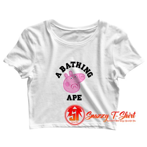 Peppa Bape Crop Top Shirt