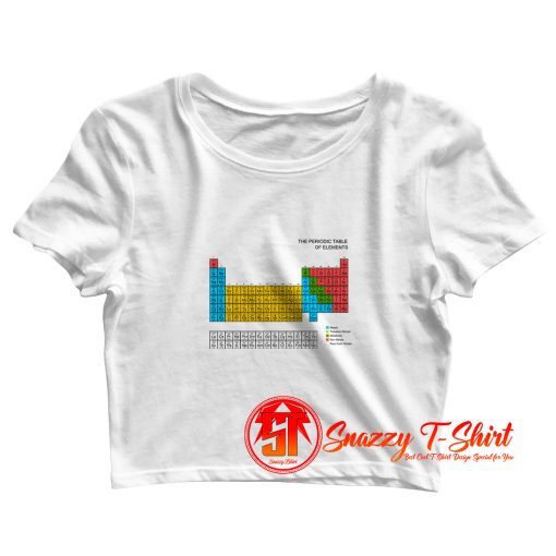 Periodic Table Crop Top Shirt