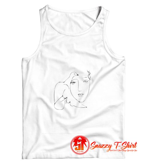 Picasso Inspired Line Art Tank Top