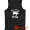 Pig Shirt Just A Girl Who Loves Pigs Tank Top