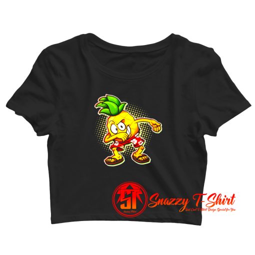 Pineapple Dab Crop Top Shirt