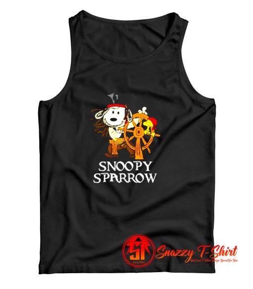 Pirates Of The Caribbean Captain Snoopy Sparrow Tank Top