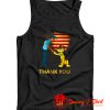 Pluto Cartoon Dog Thank You USA Police Tank Top