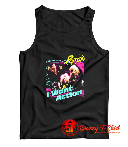 Poison I Want Action Album Cover Concert Tank Top