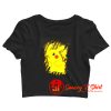 Pokemon Pikachu Brushy Graphic Crop Top Shirt