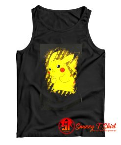 Pokemon Pikachu Brushy Graphic Tank Top