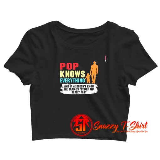 Pop Knows Everything Crop Top Shirt