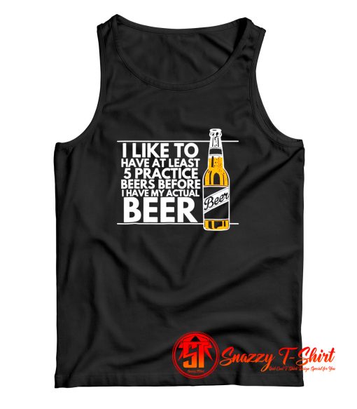 Practice Beers Tank Top