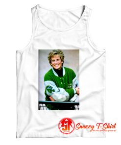 Princess Diana Smiling Wearing Philadelphia Eagles Jacket Tank Top