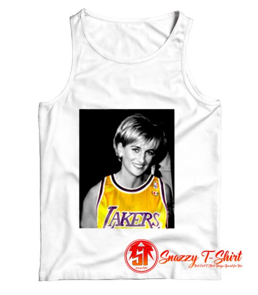 Princess Diana Wearing Los Angeles LA Lakers Jersey Tank Top