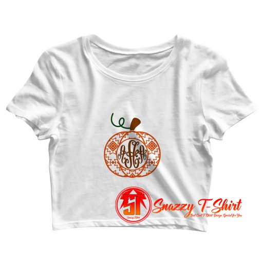 Pumpkin Aztec Pattern Svg Cuttable Crop Top Shirt