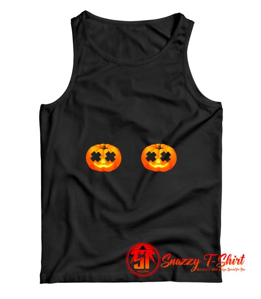 Pumpkin Boobs Funny Halloween Unisex Tank Top