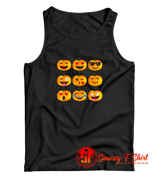 Pumpkin Emoji Tank Top