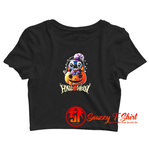 Pumpkin Halloween Stitch T 003 Crop Top Shirt